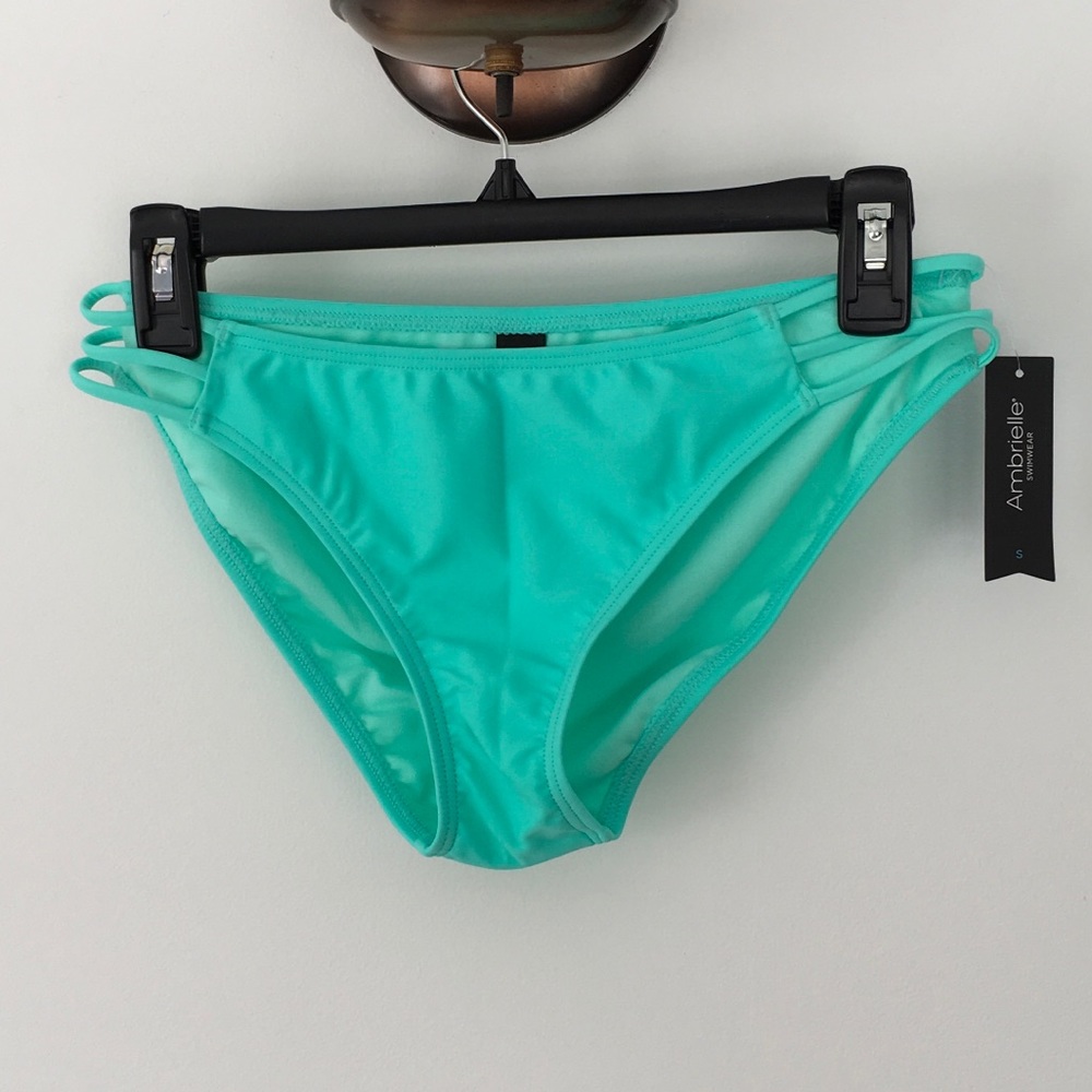 New Small Ambrielle Mint Green Bikini Bottom Swim